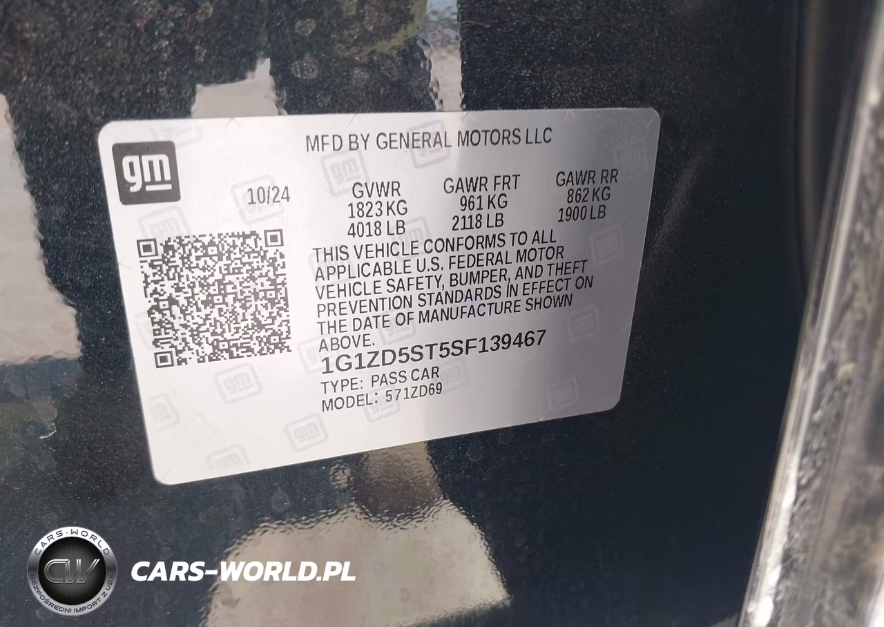 2025 Chevrolet Malibu Fwd 1Lt VIN:1G1ZD5ST5SF139467 - 9