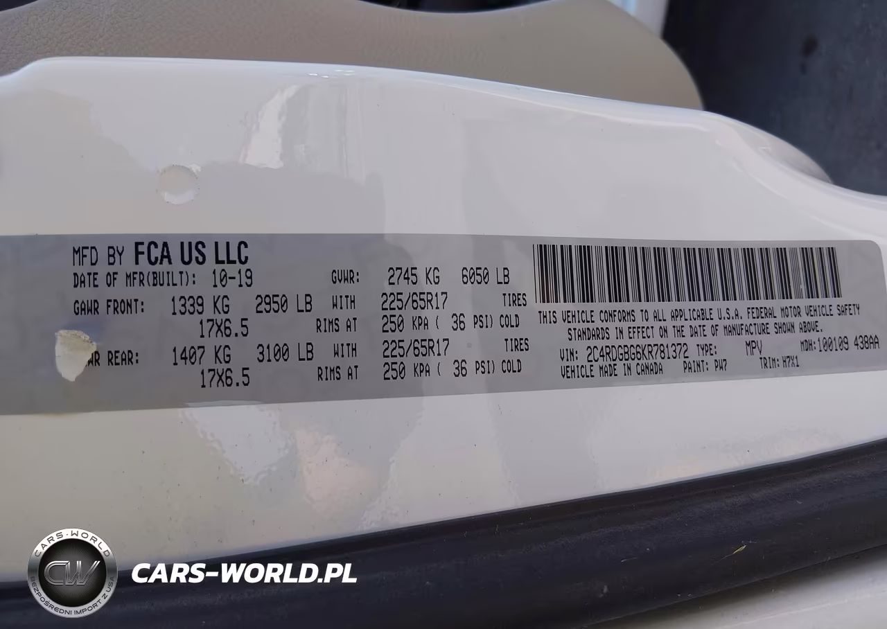 2019 Dodge Grand Caravan Se VIN:2C4RDGBG6KR781372 - 9