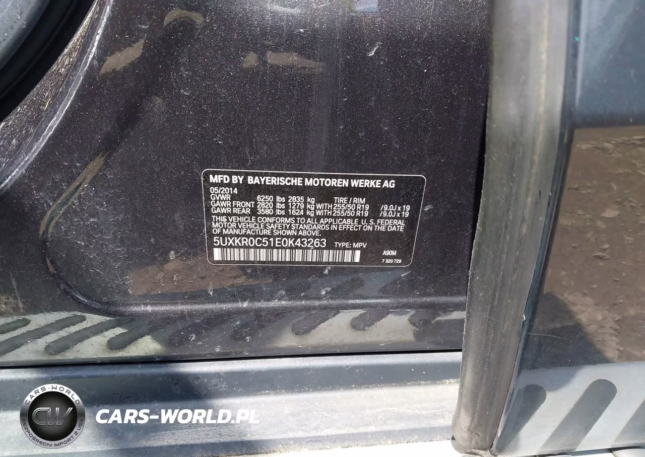 2014 BMW X5 xDrive35I VIN:5UXKR0C51E0K43263 - 9