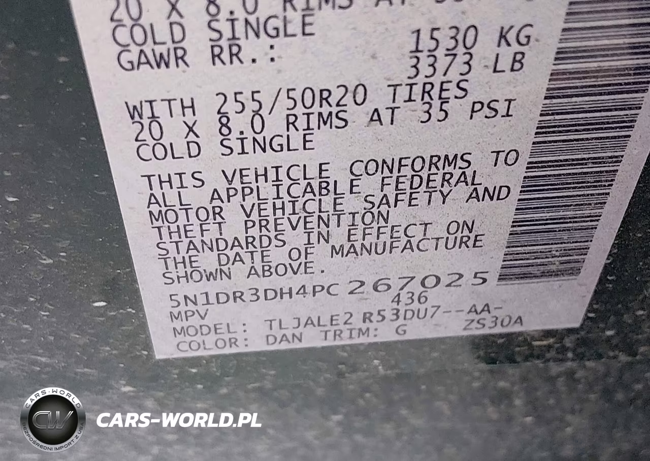2023 Nissan Pathfinder Platinum Fwd VIN:5N1DR3DH4PC267025 - 9
