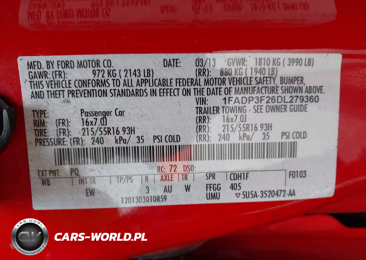 2013 Ford Focus Se VIN:1FADP3F26DL279360 - 9