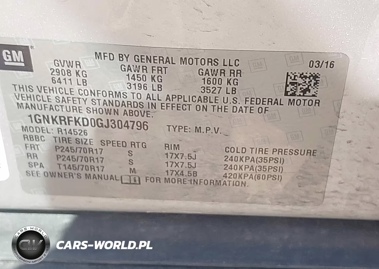 2016 Chevrolet Traverse Ls VIN:1GNKRFKD0GJ304796 - 9