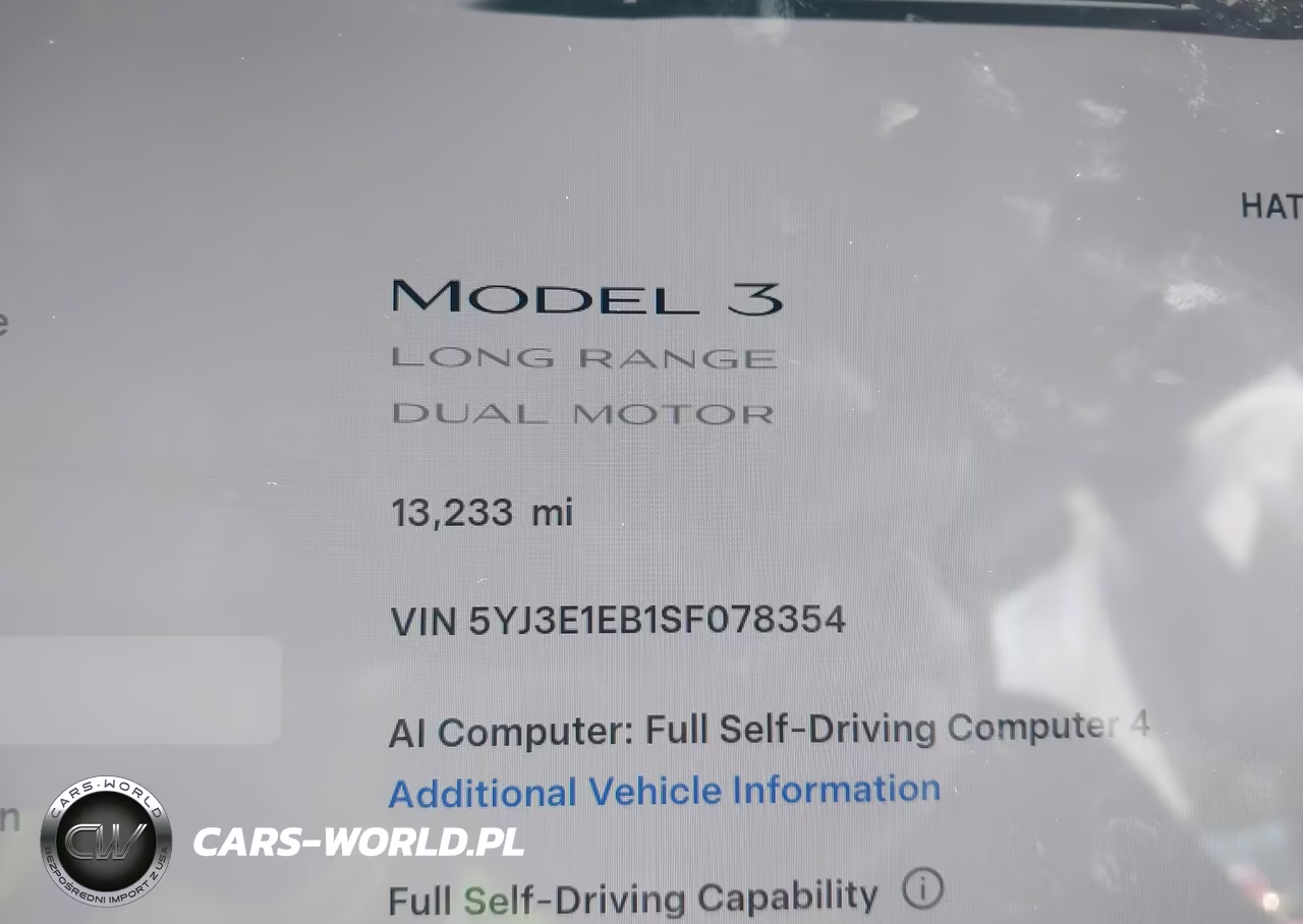 2025 Tesla Model 3 Long Range All-Wheel Drive VIN:5YJ3E1EB1SF078354 - 7