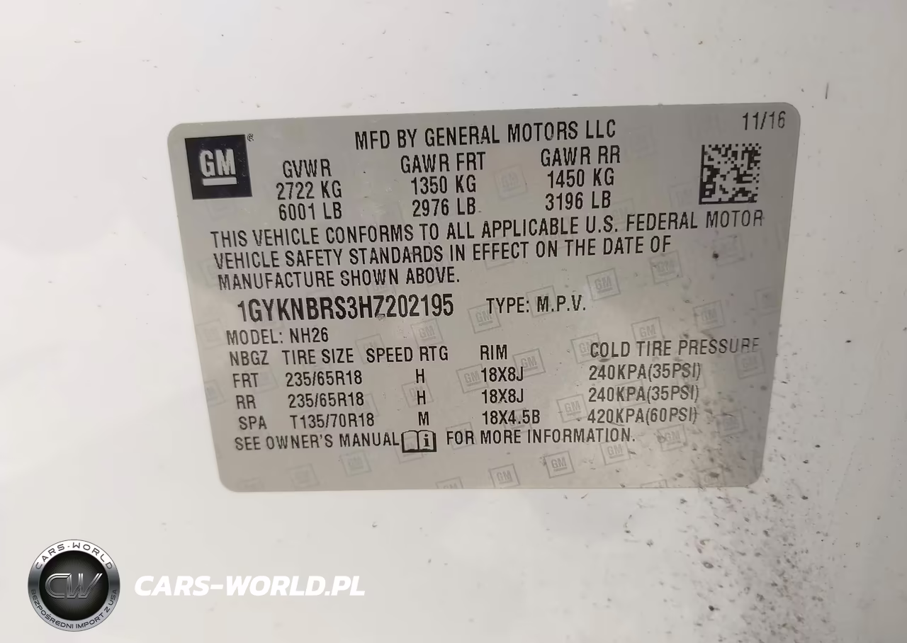 2017 Cadillac Xt5 Luxury VIN:1GYKNBRS3HZ202195 - 9