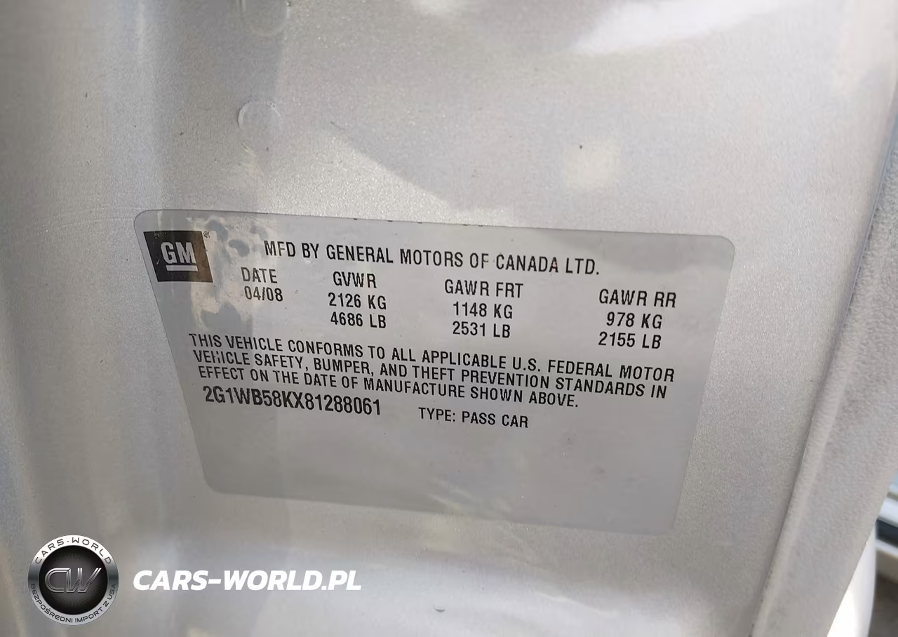 2008 Chevrolet Impala Ls VIN:2G1WB58KX81288061 - 9