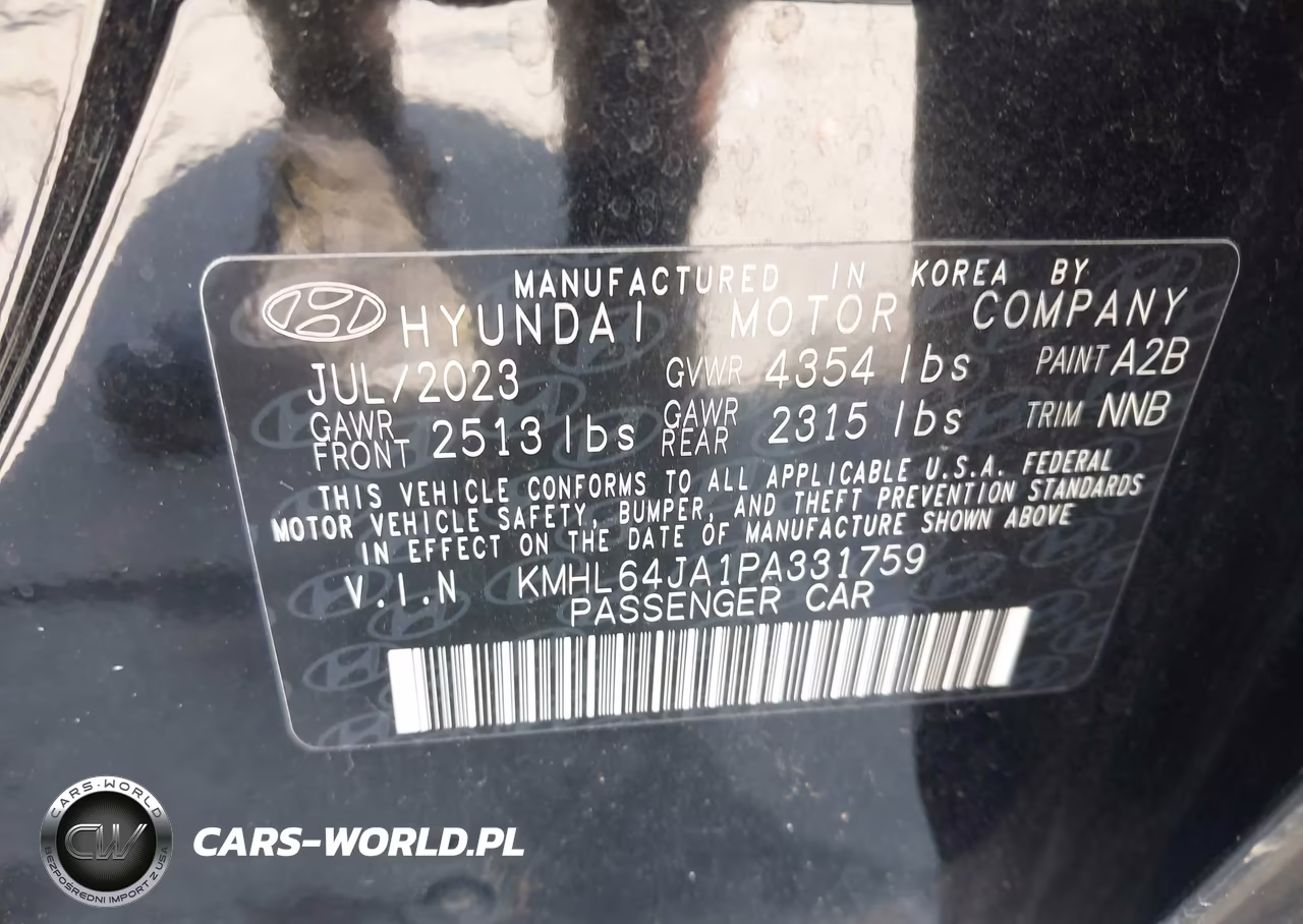 2023 Hyundai Sonata Sel VIN:KMHL64JA1PA331759 - 9