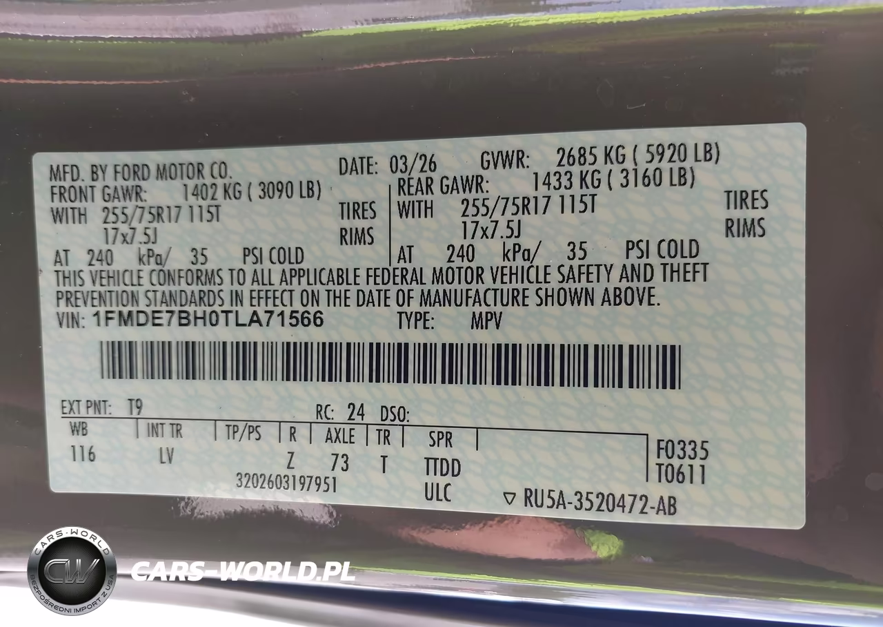 2026 Ford Bronco Big Bend VIN:1FMDE7BH0TLA71566 - 9