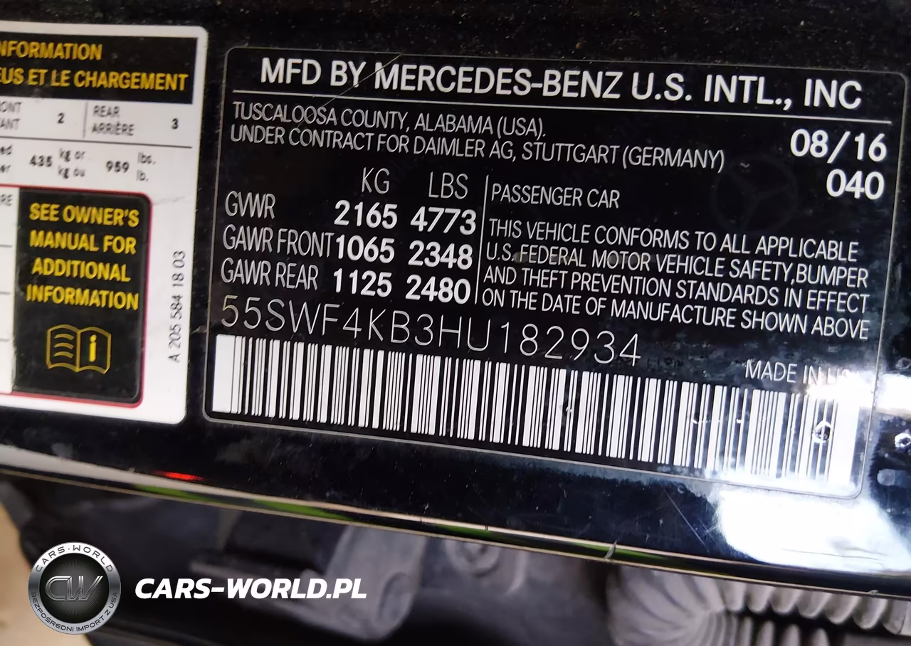 2017 Mercedes-Benz C 300 4Matic VIN:55SWF4KB3HU182934 - 9