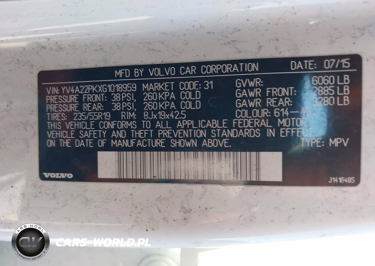 2016 Volvo Xc90 T6 Momentum VIN:YV4A22PKXG1018959 - 9