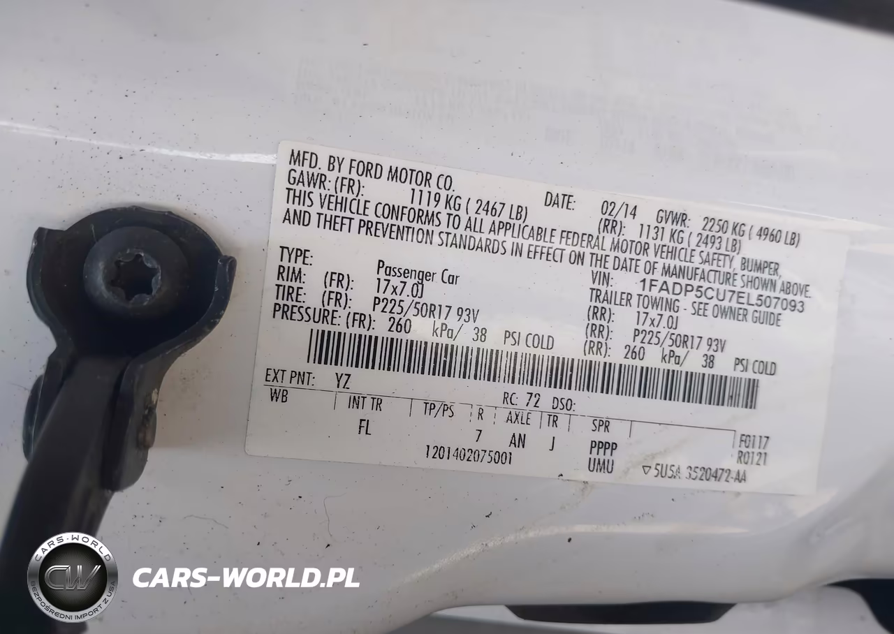 2014 Ford C-Max Energi Sel VIN:1FADP5CU7EL507093 - 9