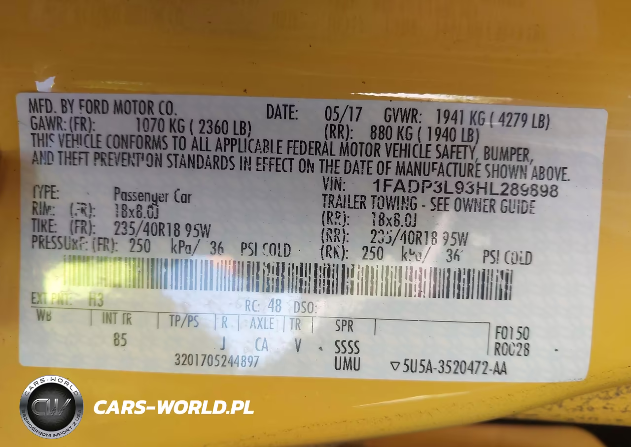 2017 Ford Focus VIN:1FADP3L93HL289898 - 9
