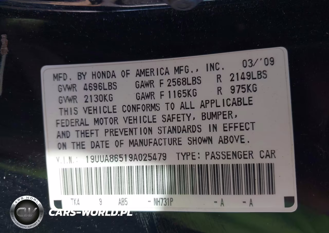 2009 Acura Tl 3.5 VIN:19UUA86519A025479 - 9