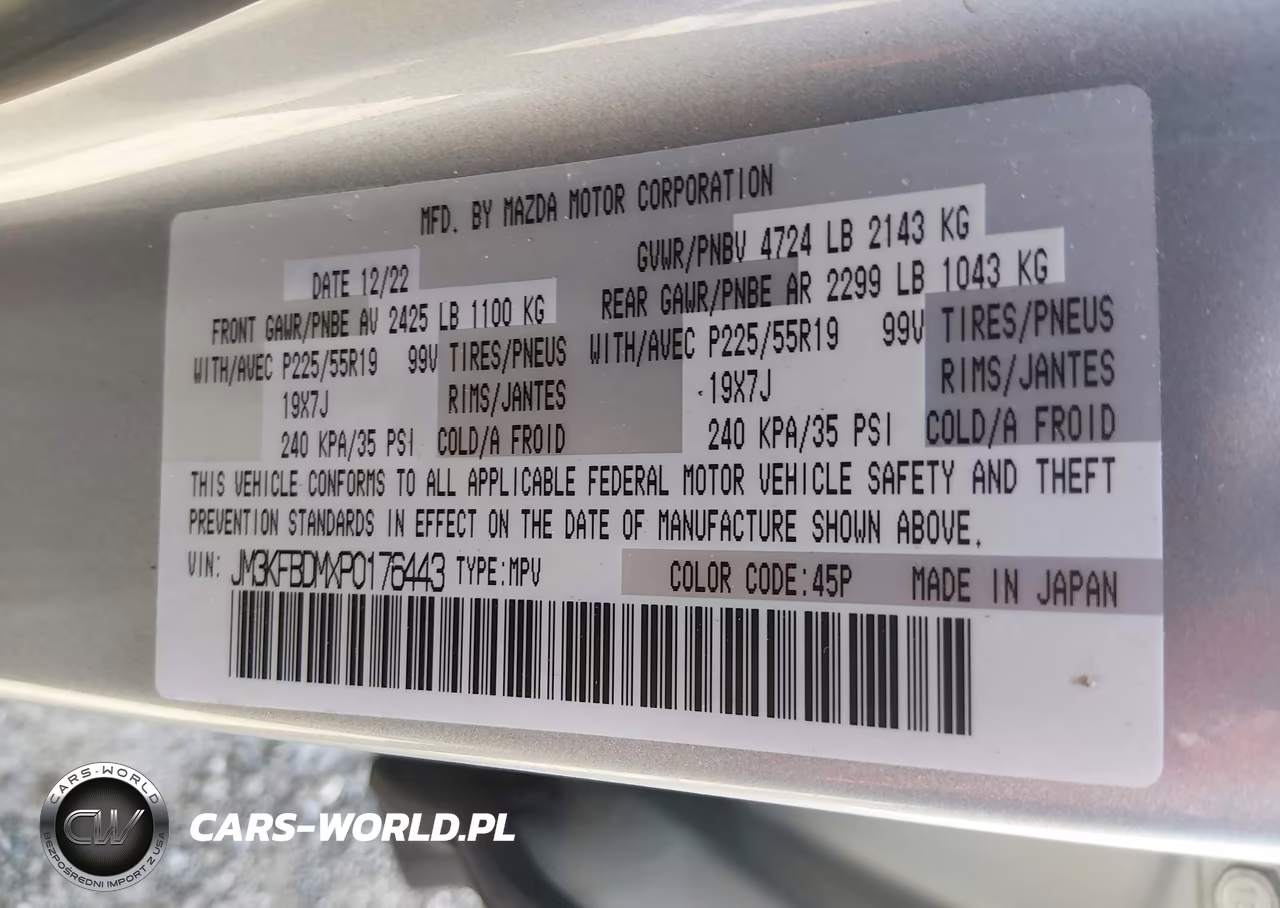 2023 Mazda Cx-5 2.5 S Premium VIN:JM3KFBDMXP0176443 - 9