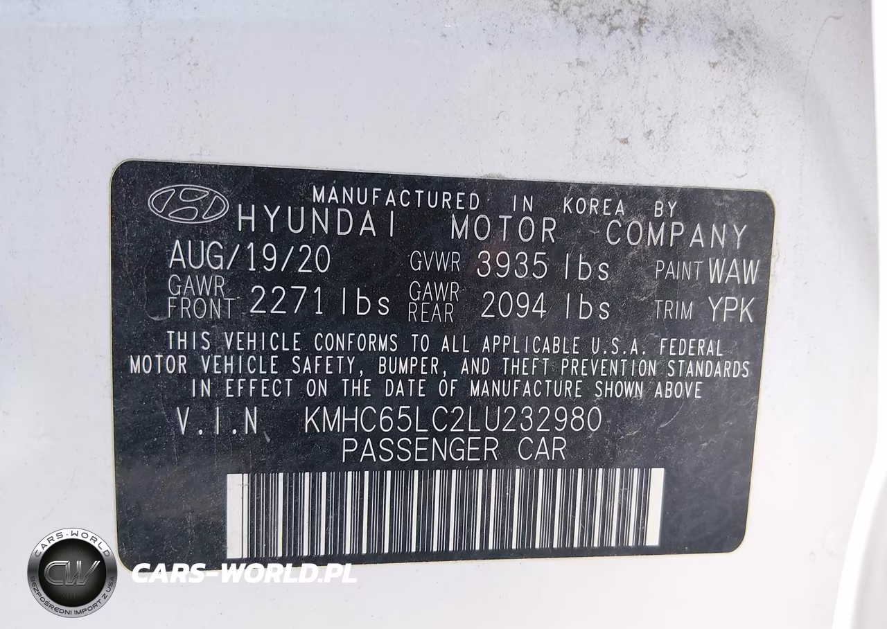 2020 Hyundai Ioniq Hybrid Blue VIN:KMHC65LC2LU232980 - 9