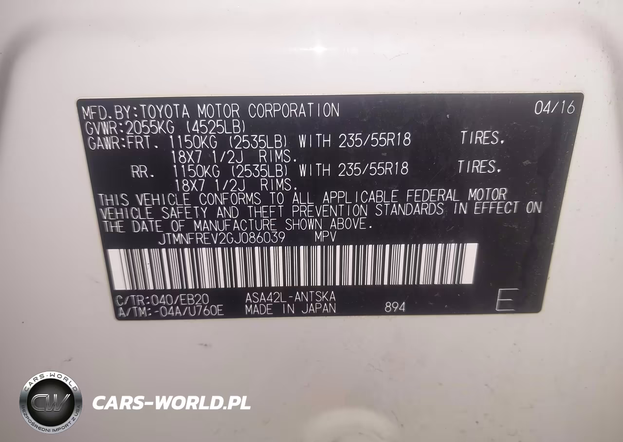 2016 Toyota Rav4 Se VIN:JTMNFREV2GJ086039 - 9