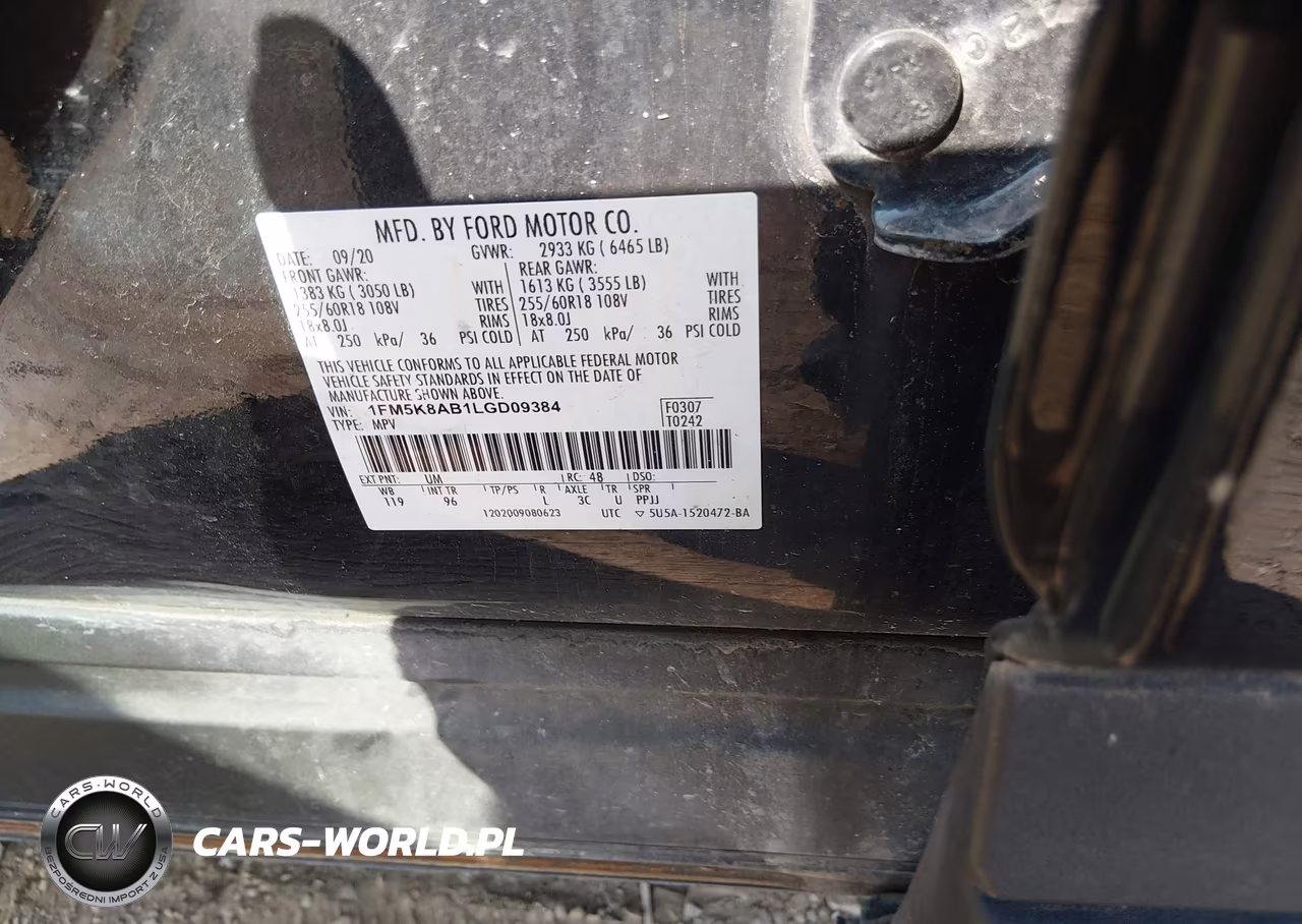 2020 Ford Police Interceptor Utility VIN:1FM5K8AB1LGD09384 - 9