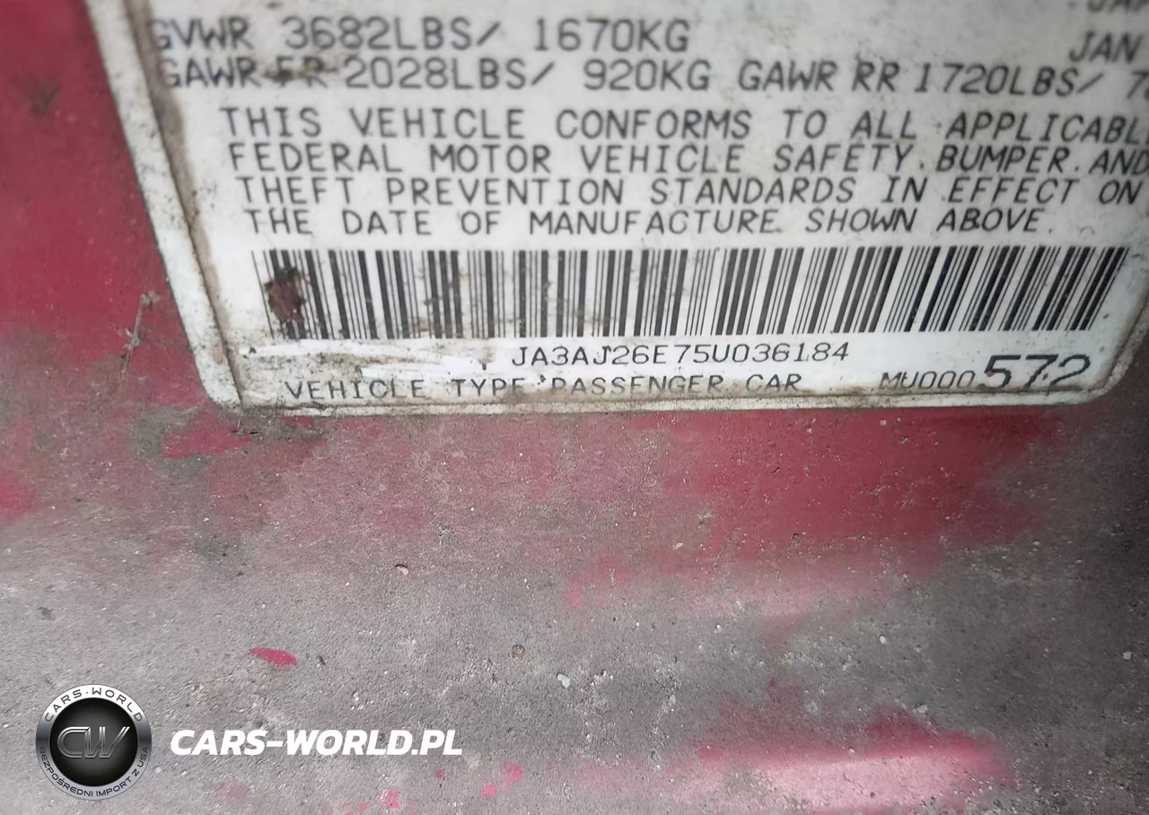 2005 Mitsubishi Lancer Es VIN:JA3AJ26E75U036184 - 9