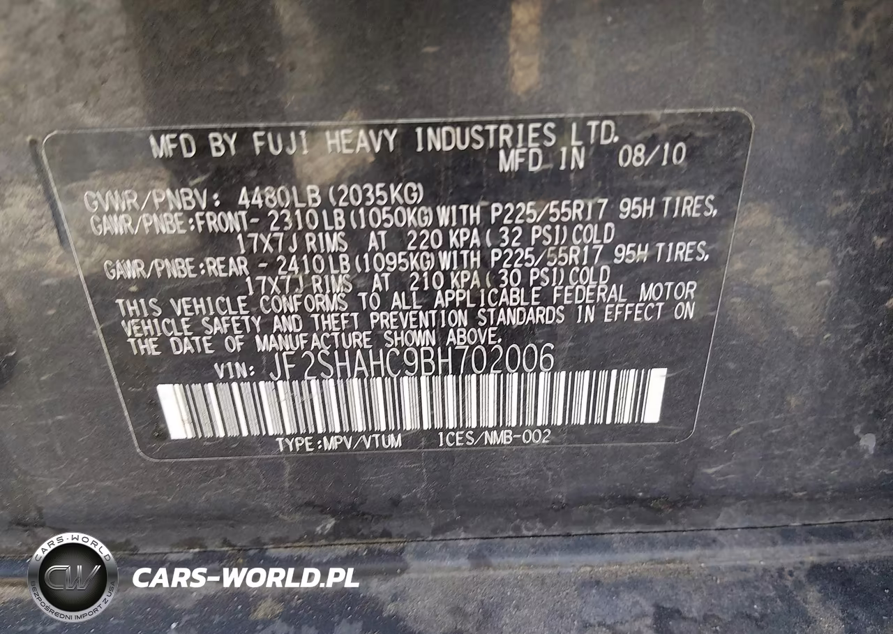 2011 Subaru Forester 2.5X Touring VIN:JF2SHAHC9BH702006 - 9
