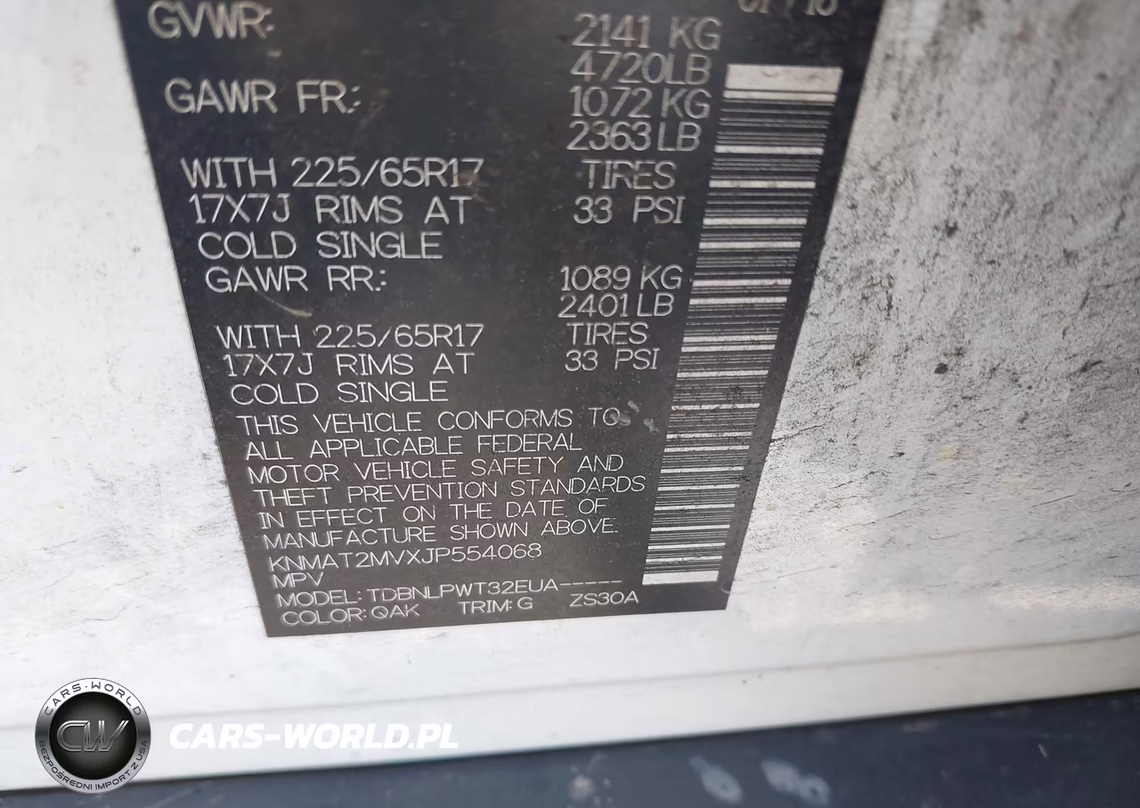 2018 Nissan Rogue S VIN:KNMAT2MVXJP554068 - 9