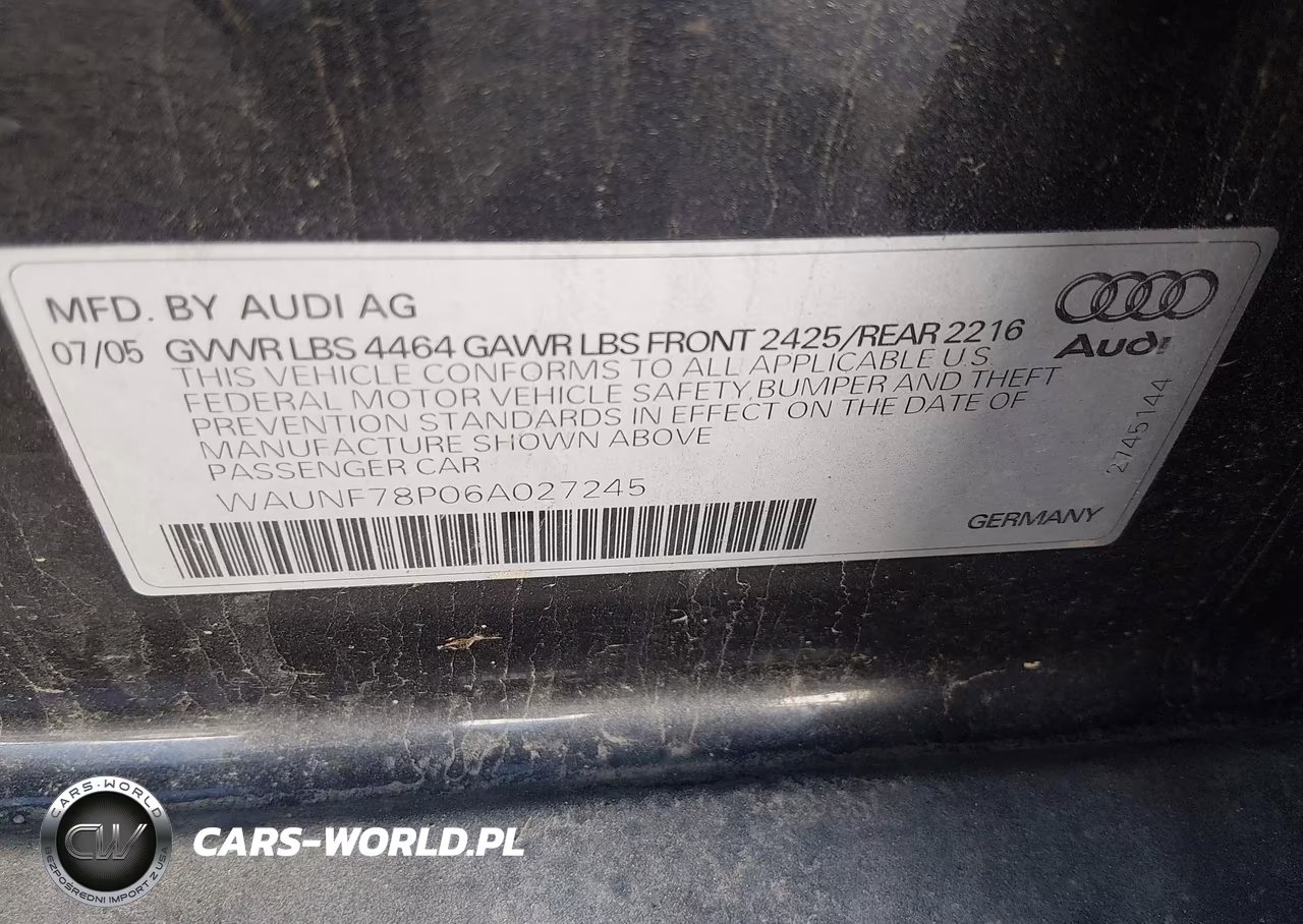 2006 Audi A3 2.0T VIN:WAUNF78P06A027245 - 9