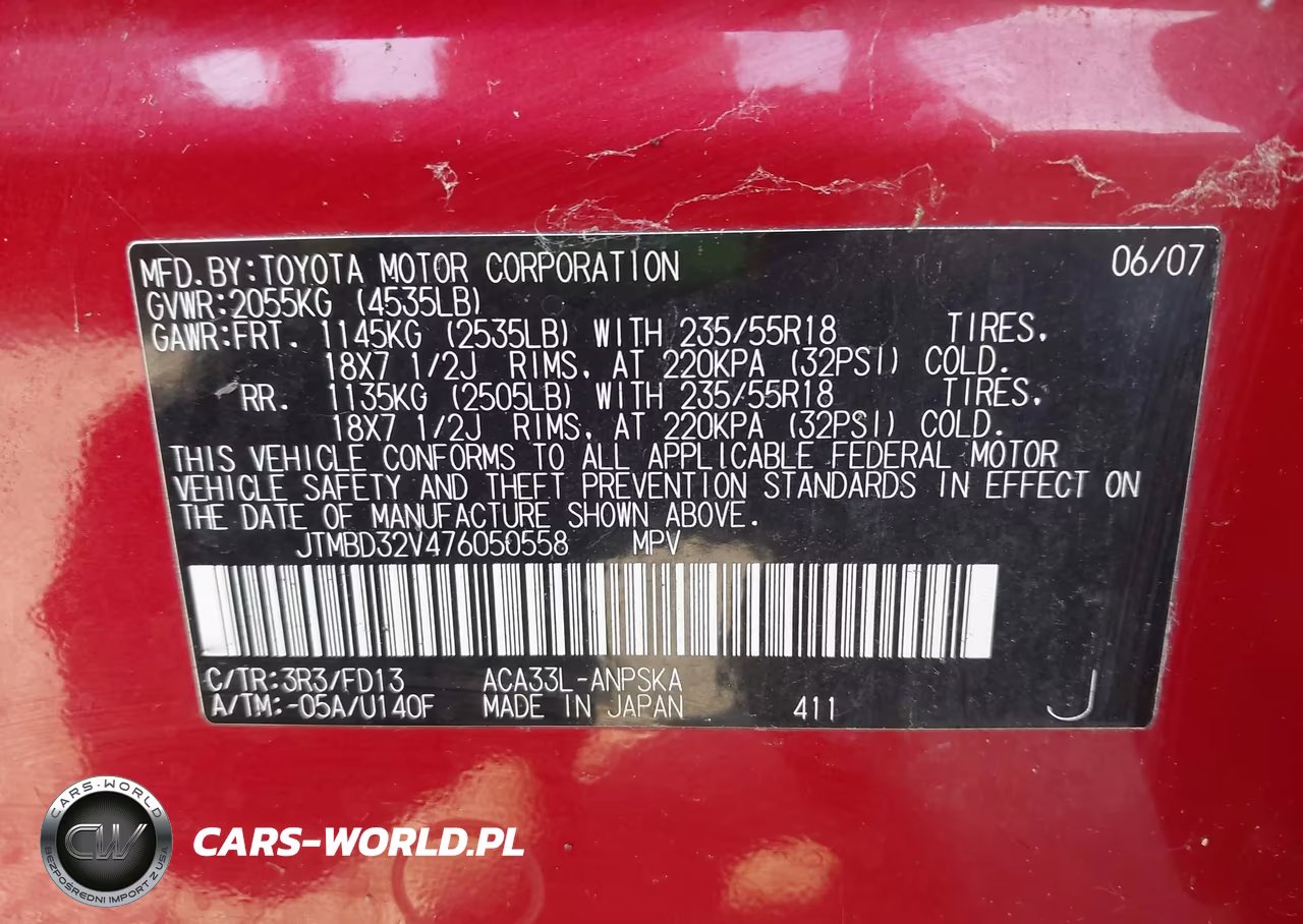 2007 Toyota Rav4 Sport VIN:JTMBD32V476050558 - 9