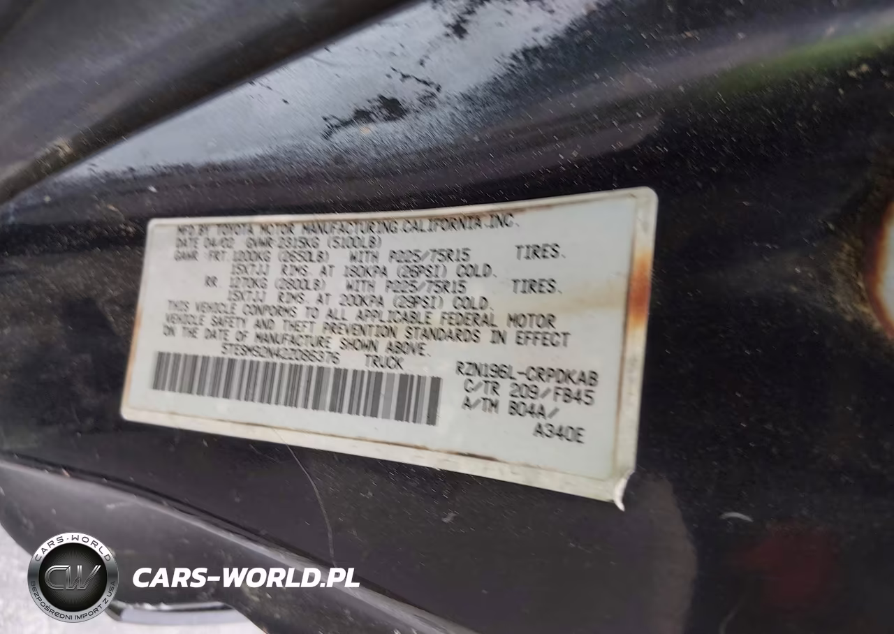2002 Toyota Tacoma Prerunner VIN:5TESM92N42Z086376 - 9