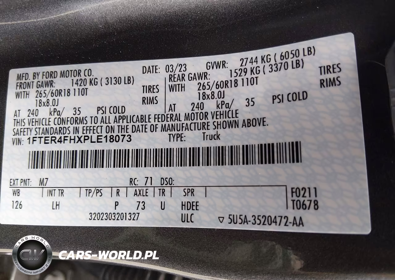 2023 Ford Ranger Xl-Xlt-Lariat VIN:1FTER4FHXPLE18073 - 9