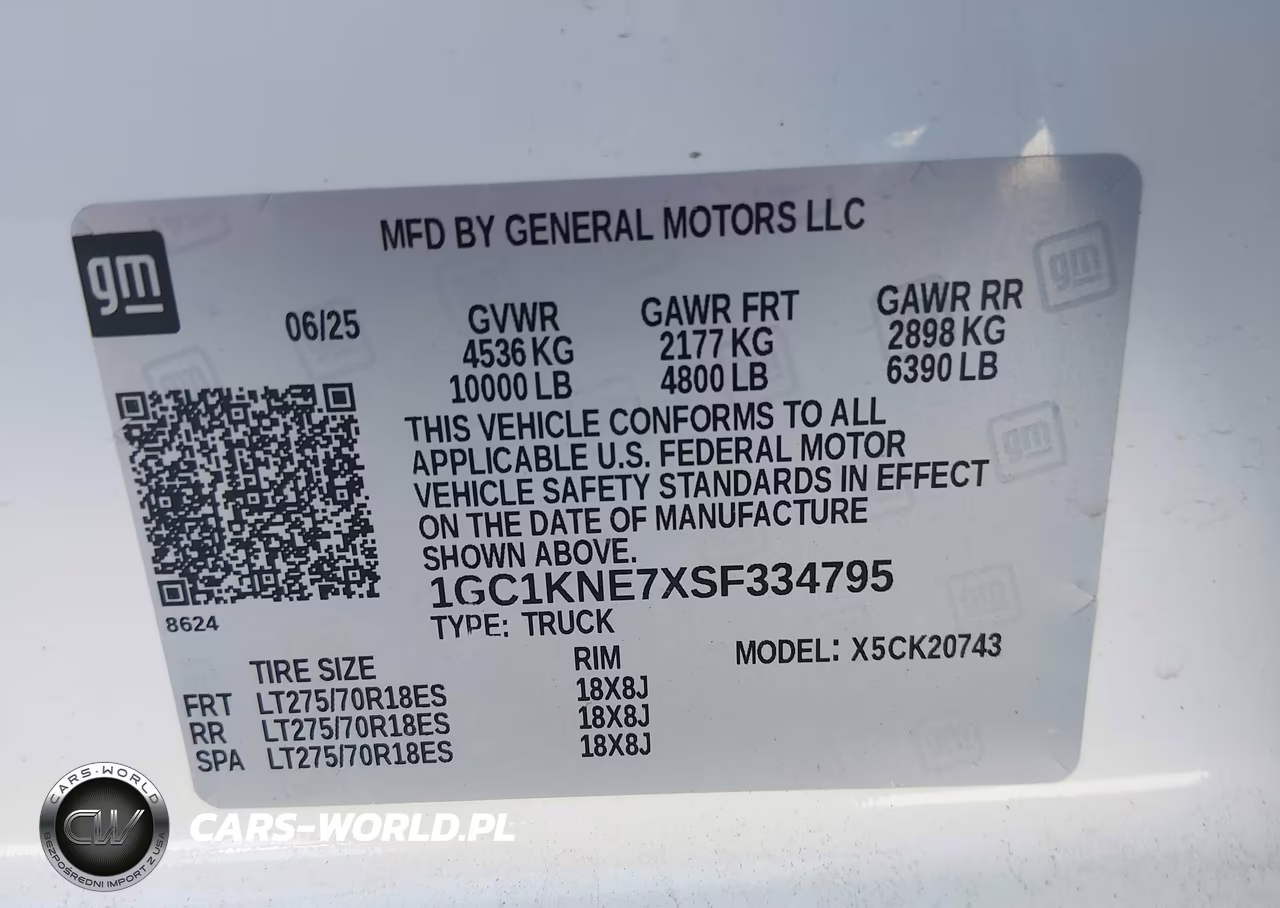 2025 Chevrolet Silverado 2500Hd 4Wd Standard Bed Lt VIN:1GC1KNE7XSF334795 - 9