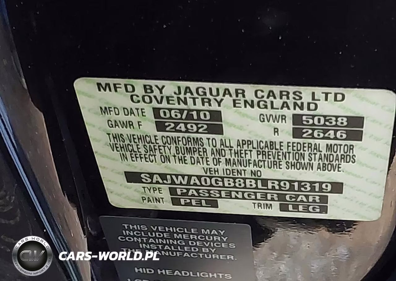 2011 Jaguar Xf Premium VIN:SAJWA0GB8BLR91319 - 9