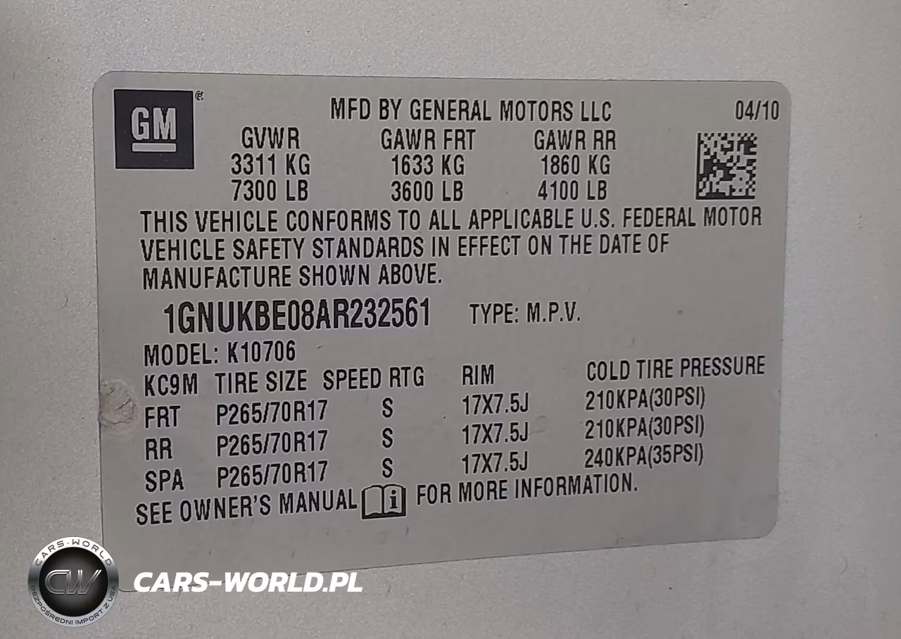 2010 Chevrolet Tahoe Lt VIN:1GNUKBE08AR232561 - 9