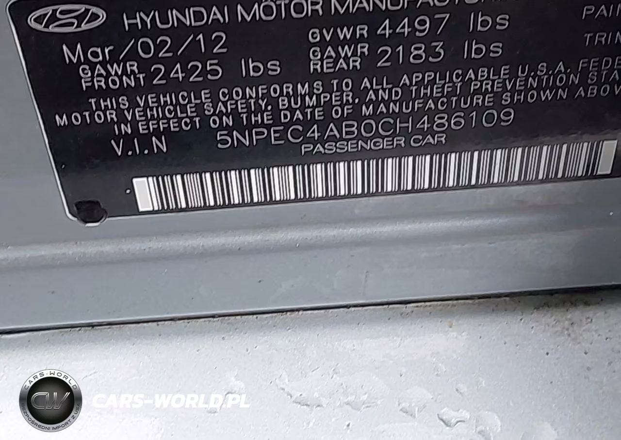 2012 Hyundai Sonata Limited 2.0T VIN:5NPEC4AB0CH486109 - 9