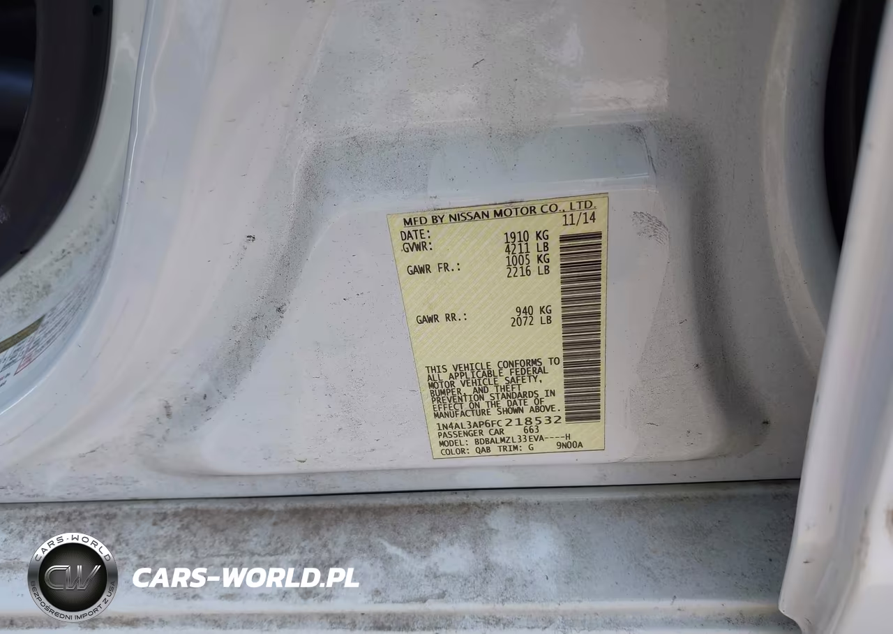 2015 Nissan Altima 2.5 Sv VIN:1N4AL3AP6FC218532 - 9