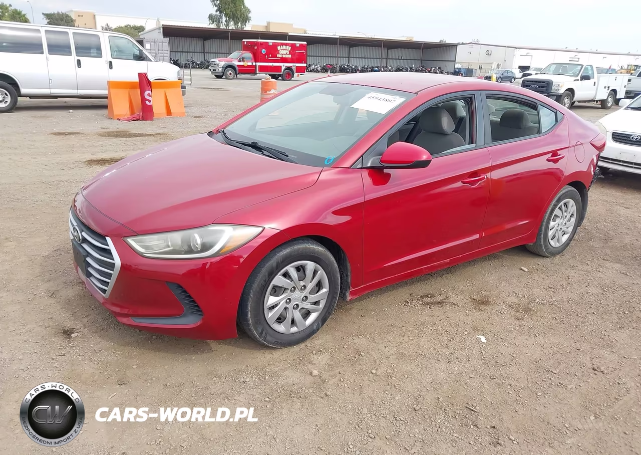 2017 Hyundai Elantra Se VIN:KMHD74LF6HU314773 - 2