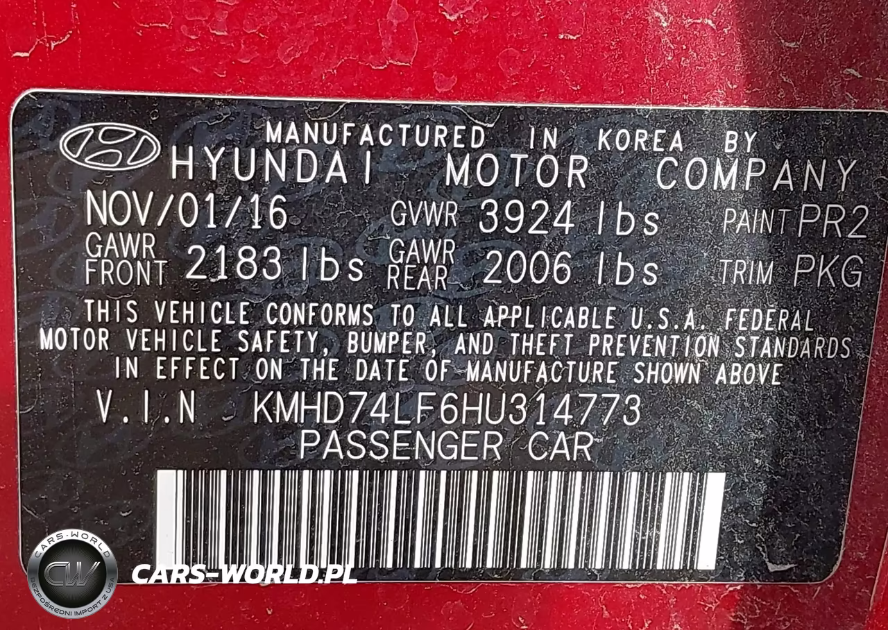 2017 Hyundai Elantra Se VIN:KMHD74LF6HU314773 - 9