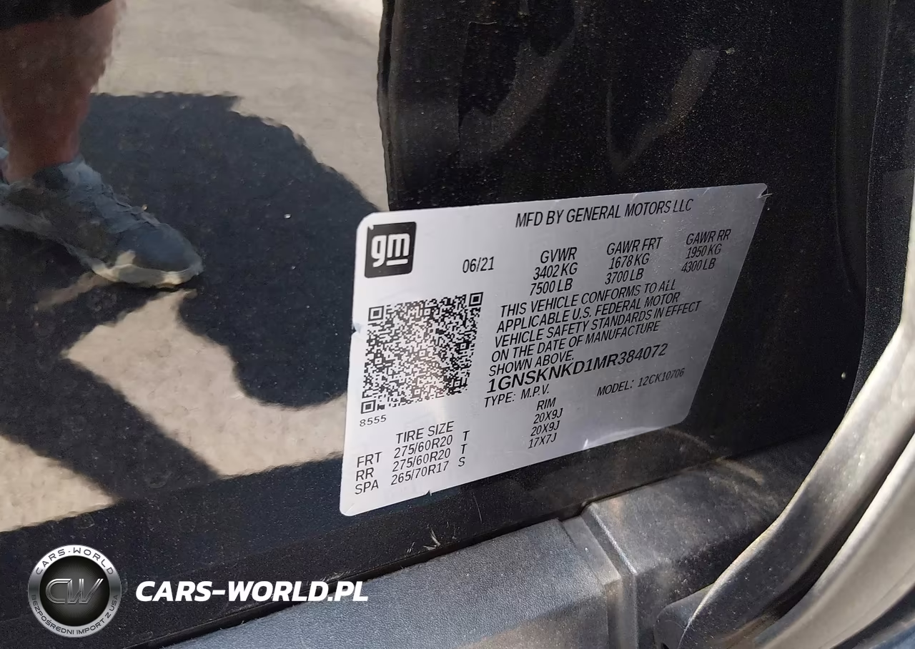 2021 Chevrolet Tahoe 4Wd Lt VIN:1GNSKNKD1MR384072 - 9