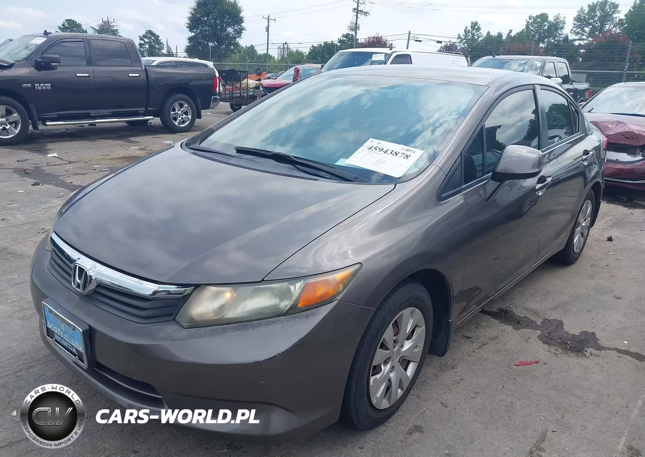 2012 Honda Civic Lx VIN:19XFB2F54CE069000 - 2