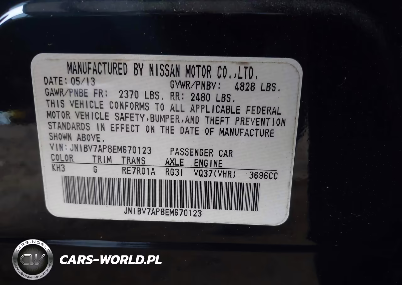 2014 Infiniti Q50 Premium VIN:JN1BV7AP8EM670123 - 9