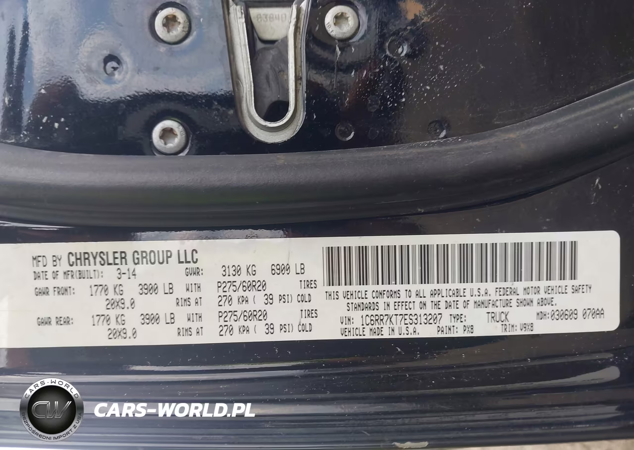 2014 Ram 1500 Express VIN:1C6RR7KT7ES313207 - 9