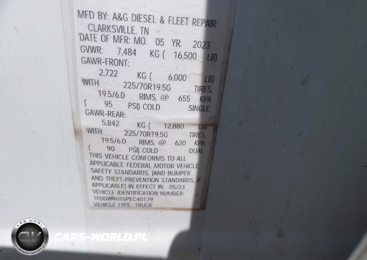 2023 Ford F-450 Chassis Xl VIN:1FD0W4HT6PEC40179 - 9