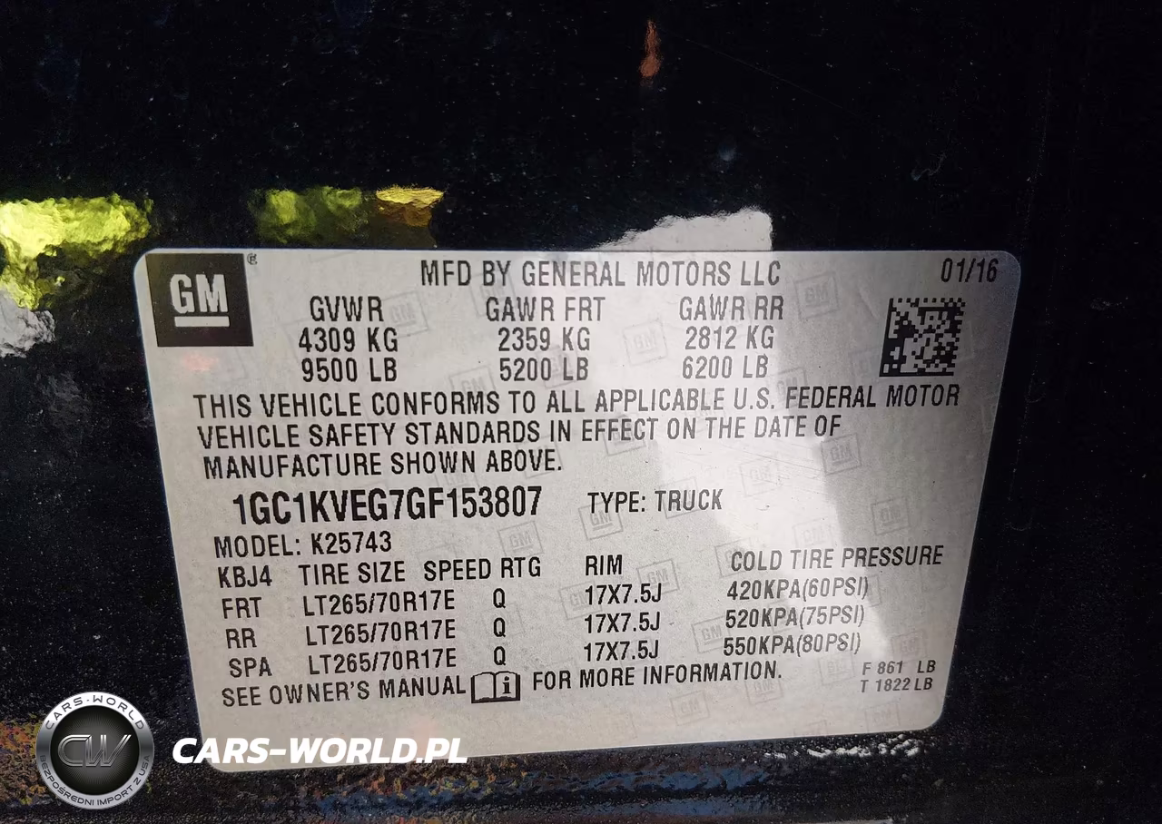2016 Chevrolet Silverado 2500Hd Lt VIN:1GC1KVEG7GF153807 - 9