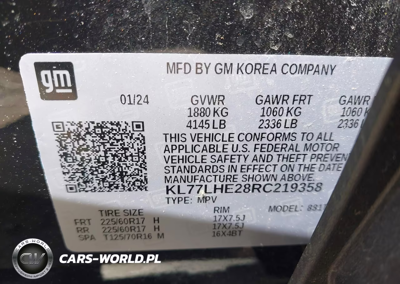 2024 Chevrolet Trax Fwd Lt VIN:KL77LHE28RC219358 - 9