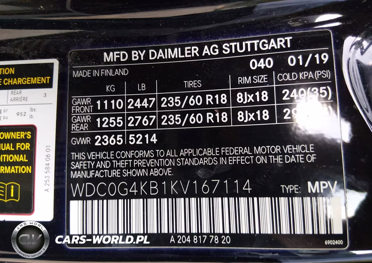 2019 Mercedes-Benz Glc 300 4Matic VIN:WDC0G4KB1KV167114 - 9