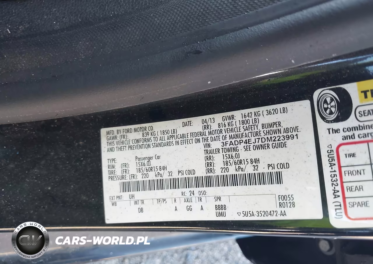 2013 Ford Fiesta Se VIN:3FADP4EJ7DM223991 - 9
