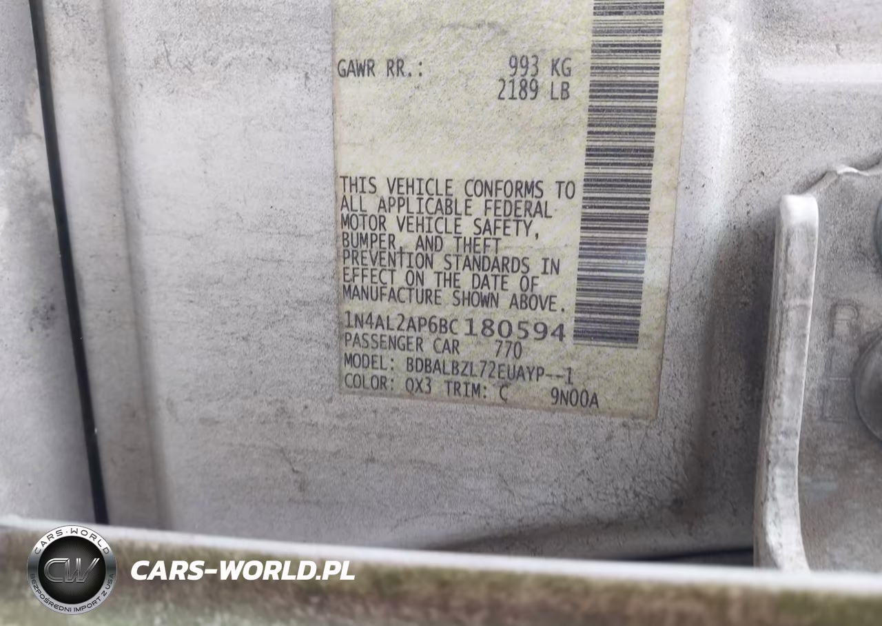 2011 Nissan Altima 2.5 S VIN:1N4AL2AP6BC180594 - 9