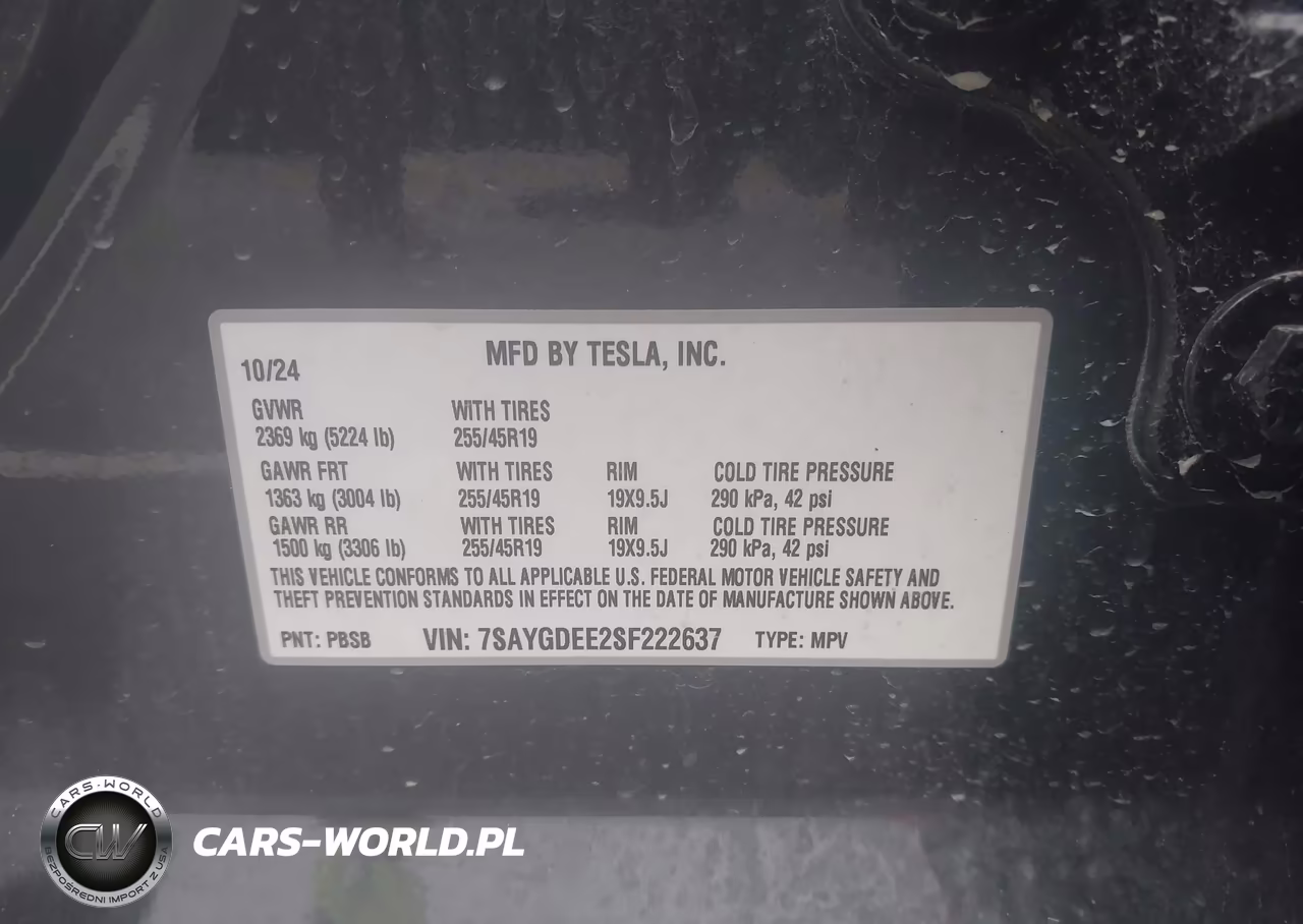 2025 Tesla Model Y Long Range Dual Motor All-Wheel Drive VIN:7SAYGDEE2SF222637 - 9