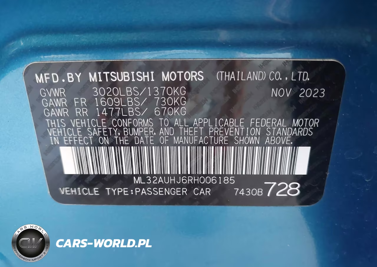 2024 Mitsubishi Mirage Es-Le VIN:ML32AUHJ6RH006185 - 9
