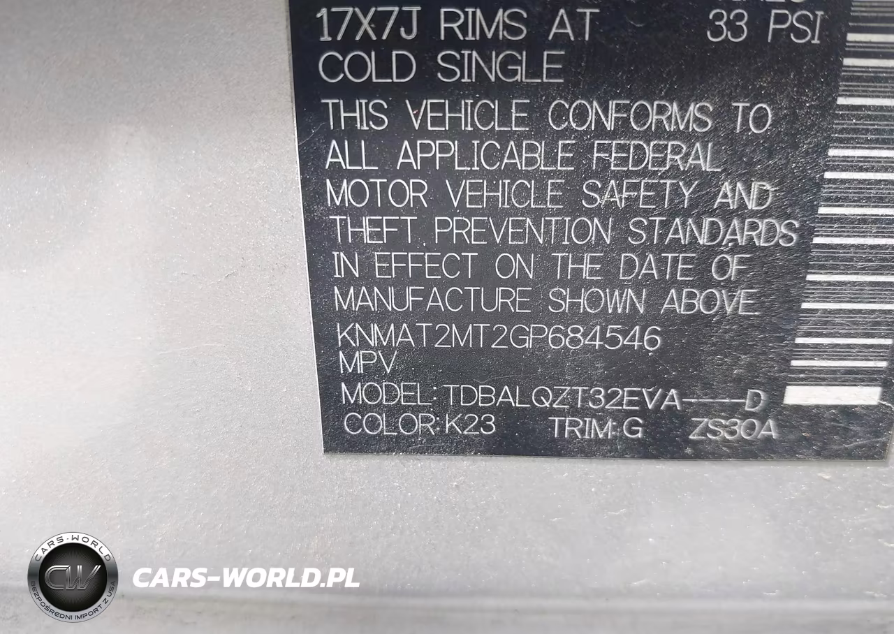 2016 Nissan Rogue Sv VIN:KNMAT2MT2GP684546 - 9