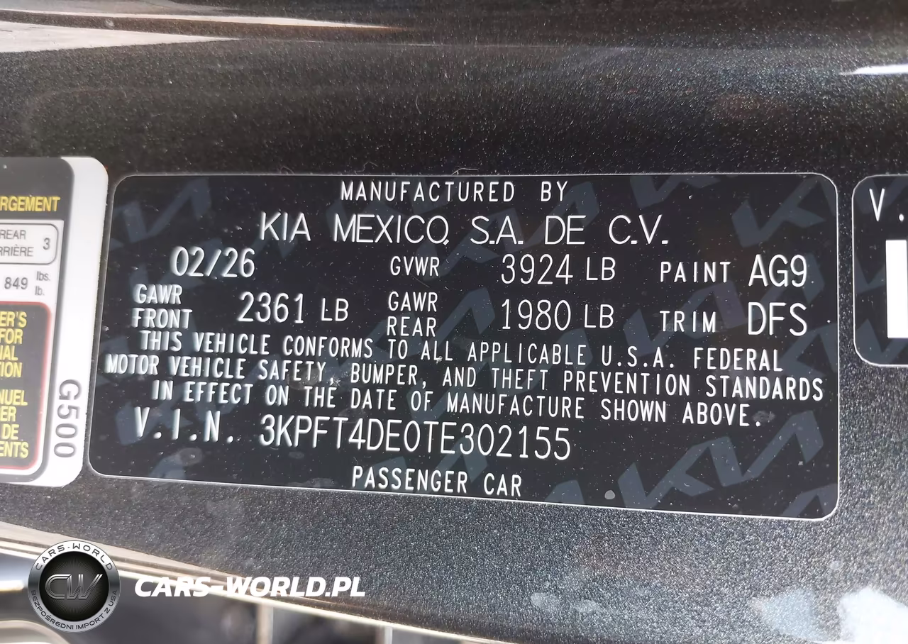 2026 Kia K4 Lxs VIN:3KPFT4DE0TE302155 - 9