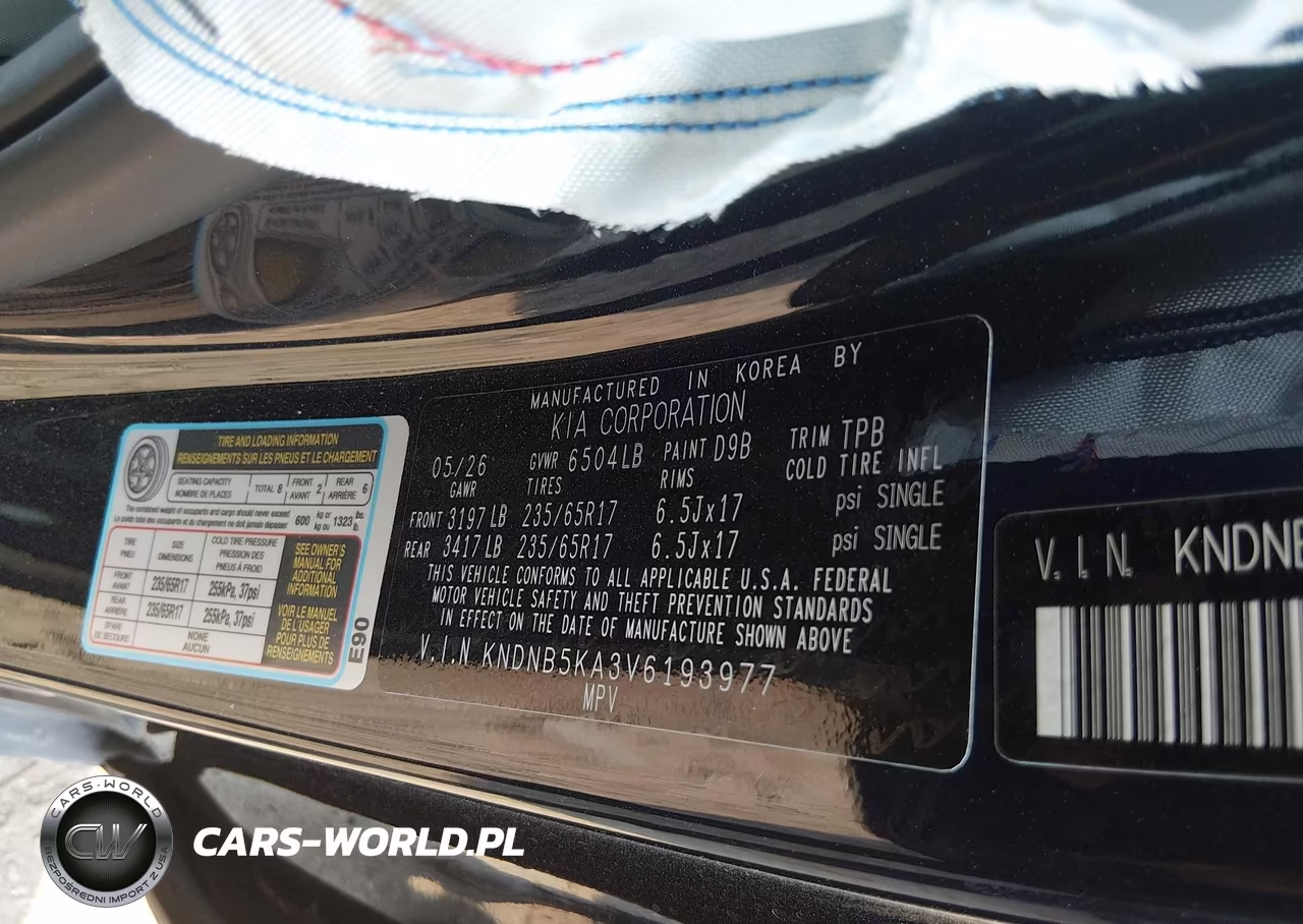 2027 Kia Carnival Hybrid VIN:KNDNB5KA3V6193977 - 9