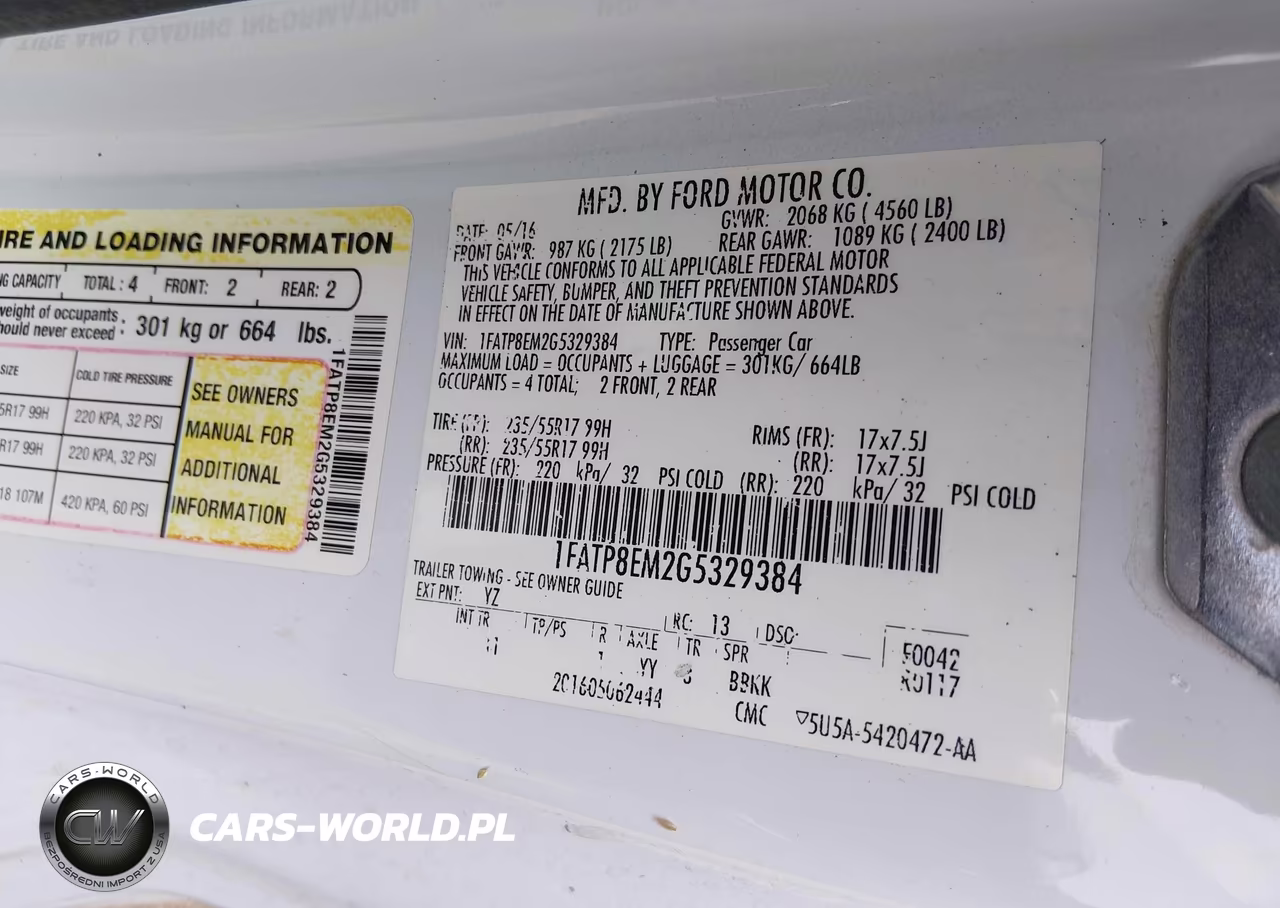 2016 Ford Mustang V6 VIN:1FATP8EM2G5329384 - 9